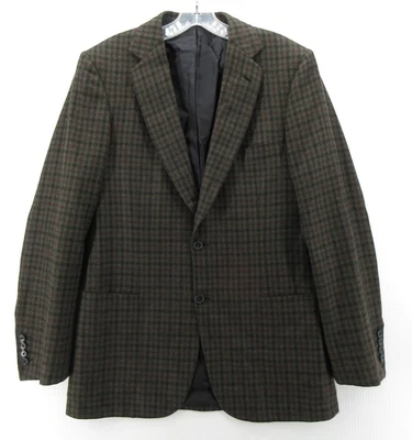 Brioni Sport Coat Men 40 Green Burgundy Blazer Wool Cashmere Silk Luxury Plaid - Image 1 of 4
