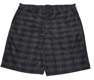 Ben Hogan Performance Black & Gray Plaid Chino Shorts Men's Size 40 - Foto 1 di 11
