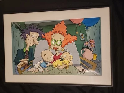 Litografía de edición limitada de película Rugrats firmada por Klasky & Csupo certificado de autenticidad (77) rara Foto 1 de 2