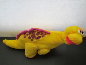 Vintage Fisher Price gelber Puffalump Dino Brüllen Brontosaurus Dinosaurier 1992 funktioniert - Bild 1 von 6