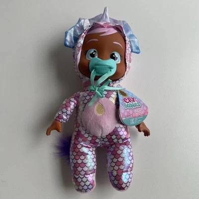 Cry Babies Tiny Cuddles Dinos Phoebe 12" Baby Doll Cries Real Tears Dinosaur - Image 1 of 4