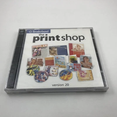 THE PRINT SHOP Version 20 for WIN 98/2000/XP CD-ROM / NEW Factory Sealed - Image 1 of 2