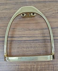 Vintage Messing Steigbügel Türklopfer - Bild 1 von 6