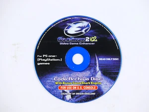 Disco de archivo de código Gameshark 2 V2 para Playstation 1 (PS1) (PSone) solamente - Imagen 1 de 2