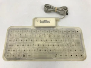 Vintage Crywolf Cool Mac Keyboard Waterproof Flexible Durable USB Wired For Mac - Picture 1 of 5