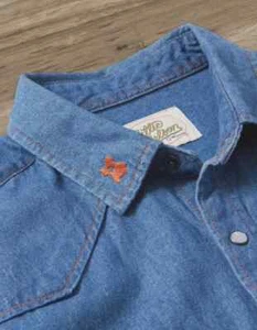 Nueva Camisa Unisex Brixton X Willie Nelson Denim Abotonada - Imagen 1 de 4