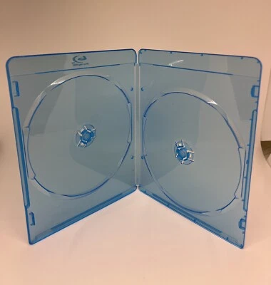 50 Quality 7mm Slim Double Blu-Ray DVD Cases w/Blu-Ray Logo,BL0702,Free Shipping - Image 1 of 3