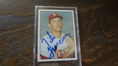 1978 年 TCMA TITO FRANCONA 亲笔签名棒球卡 — 第 1/2 张图片