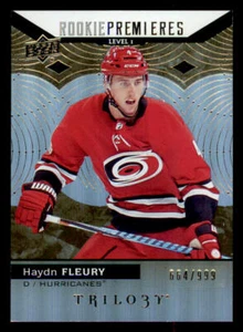 2017-18 Upper Deck Trilogy #54 Haydn Fleury RC /999 - Picture 1 of 2