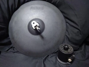 Roland VH-11 Hi Hat Electronic V-Drums V-Cymbal Pad With Accessories Used - Picture 1 of 9