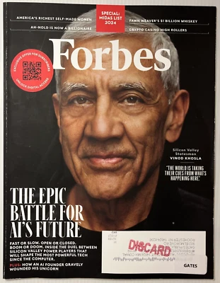 Forbes Magazine Jun / Jul 2024 | Vinod Khosla, AI's Future, Self-Made Women — 第 1/4 张图片