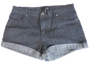 Hype Women's Black Denim Jean Shorts, Size 9 - Picture 1 of 4