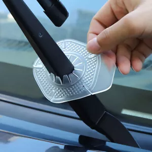2pc Car Windshield Wiper Hole Protective Covers Silicone Dustproof Universal - Picture 1 of 12