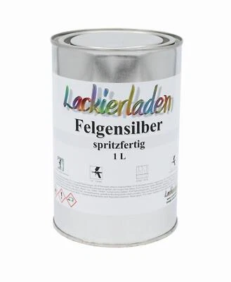 Felgensilber 1,0 Liter | Felgenlack 1,0 L silber Alu 1L 1000ml Felge silver - Bild 1 von 3