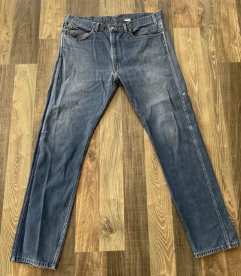 Levi’s Clothing LVC 606 Pestaña Naranja Hecho en EE. UU. Talla Grande E W38 L30 *Manchado Foto 1 de 4