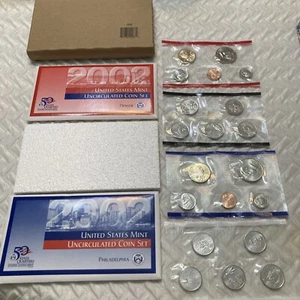 2002 Unopened Box Uncirculated Coin Set U.S Mint Gov Packaging OGP COA New - Picture 1 of 3
