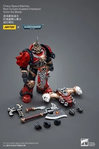 JOYTOY x Warhammer 40k Red Corasirs Exalted Champion Gotor The Blade 1/18 Figure - Picture 1 of 7