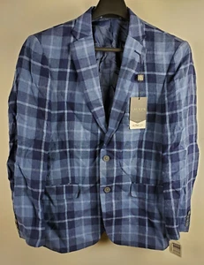 Lauren Ralph Lauren 40R Men Classic-Fit Ultraflex Stretch Navy Plaid Sport Coat - Picture 1 of 14
