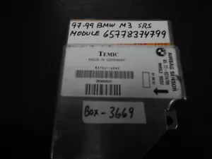 97-98-99 BMW M3 SRS MODULE #65778374799 MATCH PART # (( BOX-3669 )) - Foto 1 di 2