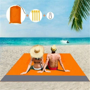Holiday Beach Mat Rug Picnic Blanket Waterproof Outdoor Camping Travel Garden - Picture 1 of 11