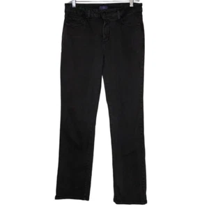 NYDJ Dark Brown Straight Leg Jeans - Picture 1 of 13