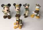 Walt Disney World Animal Kingdom Safari 3" PVC Figures Lot Of 5 Mickey Mouse