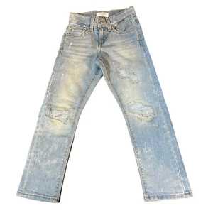 Levi's Youth Boy's Slim Flex Stretch Adjustable Waist Straight Denim Jean Size 6 - Picture 1 of 4