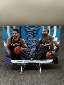 Jayson Tatum & Jaylen Brown 2022-23 Optic Optical Illusions Insert #2 Celtics - Picture 1 of 2