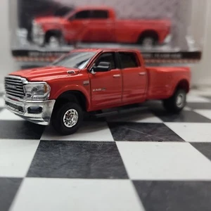 1/64 2021 Dodge 3500 LARAMIE LONGHORN 4x4 TRUCK CUMMINS dually hitch & tow ertl - Picture 1 of 11