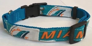 Miami Dolphins COLLAR Dog Medium Cat Pet Pro Football Fan Team Gear NFL Shop M L - Picture 1 of 3