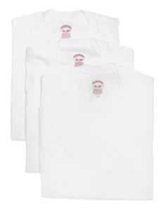 Brooks Brothers Herren weiß Rundhalsausschnitt S/S Unterhemd 3er-Pack Large L 3422-7 - Bild 1 von 1