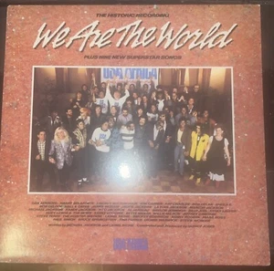 We Are the World Original Vinyl LP Various Artists COLUMBIA USA FOR AFRICA 1985 - Picture 1 of 6
