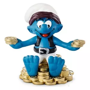 NEW 20766 Treasure Hunter Pirate RETIRED Smurfs Schleich Schtroumpf Smurf toys - Foto 1 di 3