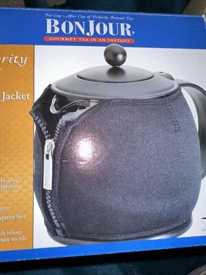 Red BonJour Prosperity Teapot with Insulated Jacket NEW - Image 1 of 4