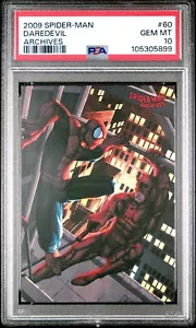 2009 MARVEL RITTENHOUSE SPIDER MAN ARCHIVES DAREDEVIL COMIC CARD#60 PSA 10 POP 4 - Picture 1 of 2
