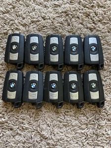 LOTE DE 10 FOB REMOTO LLAVE INTELIGENTE BMW FCC: KR55WK49147 (3 BOTONES) ¡BUENO! - Imagen 1 de 3
