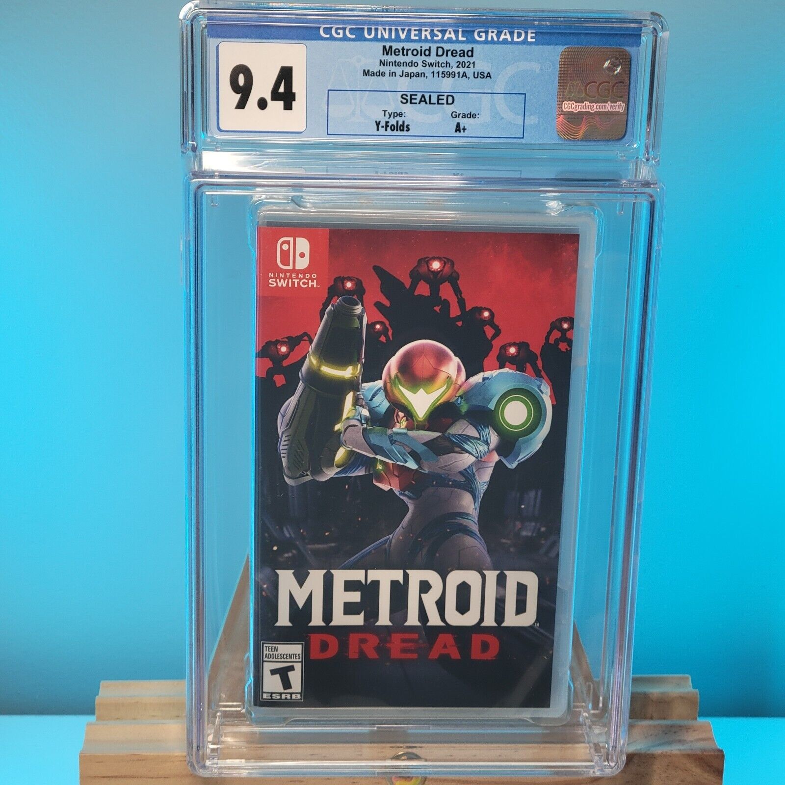 Metroid Dread Nintendo Switch Sealed 1st Print CGC 9.4 A+ Graded