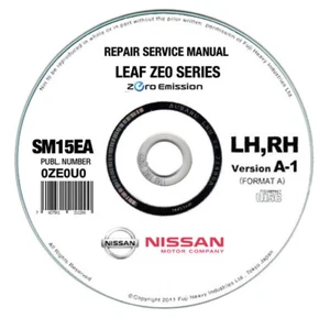 Nissan Leaf (2015-2017)  manuale officina su Cd - Foto 1 di 8