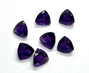 Trillion Cut Natural African Amethyst Loose Gemstone For All Making All Jewelry - Picture 1 of 21