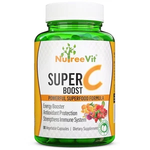 Vitamina C 500 mg - 100% natural refuerzo inmune con camu camu, acerola y rosa caderas - Imagen 1 de 2