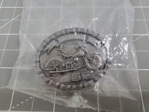 Daytona Bike Week 1996 Metal Button 55th Anniversary Harley Buckle Sealed Neu - Bild 1 von 10