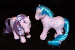 My Little Pony G1 Bright Bouquet Family Mommy Daddy Ponies 1987 Purple #49 - Picture 1 of 3