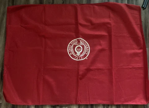 Vintage Wool Ohio State U. OSU Buckeyes  Stadium Blanket (42.5 x 55) Cover
