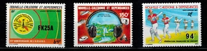 Timbre Poste aérienne PA N° 254, 255 et 256 de Nouvelle Calédonie neuf ** MNH - Picture 1 of 1