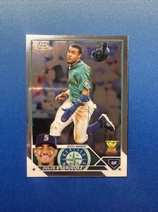 2023 Topps Chrome - Rifrattore Julio Rodriguez - Topps Rookie Cup - Foto 1 di 2