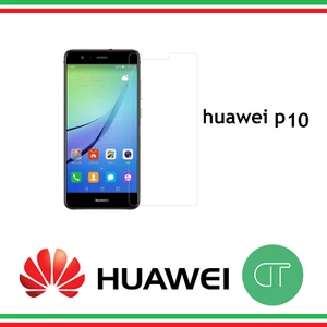 PELLICOLA IN VETRO TEMPERATO PER HUAWEI P10 PROTEGGI SCHERMO ANTIURTO TRASPARENT - Picture 1 of 6