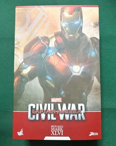 Capitán América: Civil War Iron Man Mark XLVI Hot Toys Marvel Power Pose 1/6 - Imagen 1 de 7