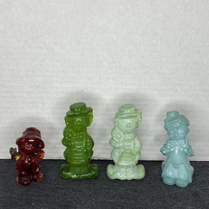 Lote de 4 payasos de cristal Boyd: Virgil, Rickles y Freddie. One Is UV Reactive. #725 - Imagen 1 de 5