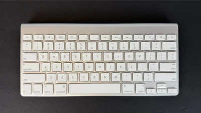 Apple Wireless Keyboard A1314 Gray Bluetooth Mac Aluminum Genuine OEM - Image 1 of 4
