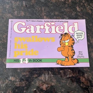 GARFIELD "SWALLOWS HIS PRIDE" (Jim Davis 1987) His 14th Book / 1st Print Comics - Picture 1 of 4